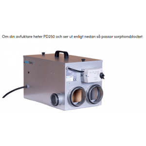 Acetec PD250 sorptionsblock för avfuktare tillverkad före 2013-12-31