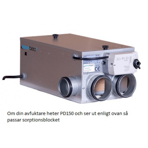 Acetec PD150 sorptionsblock för avfuktare tillverkad före 2013-12-31