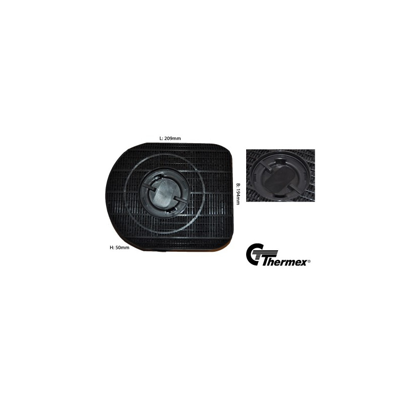Original Thermex Decor 902 kolfilter – 2-pack filter till köksfläkt