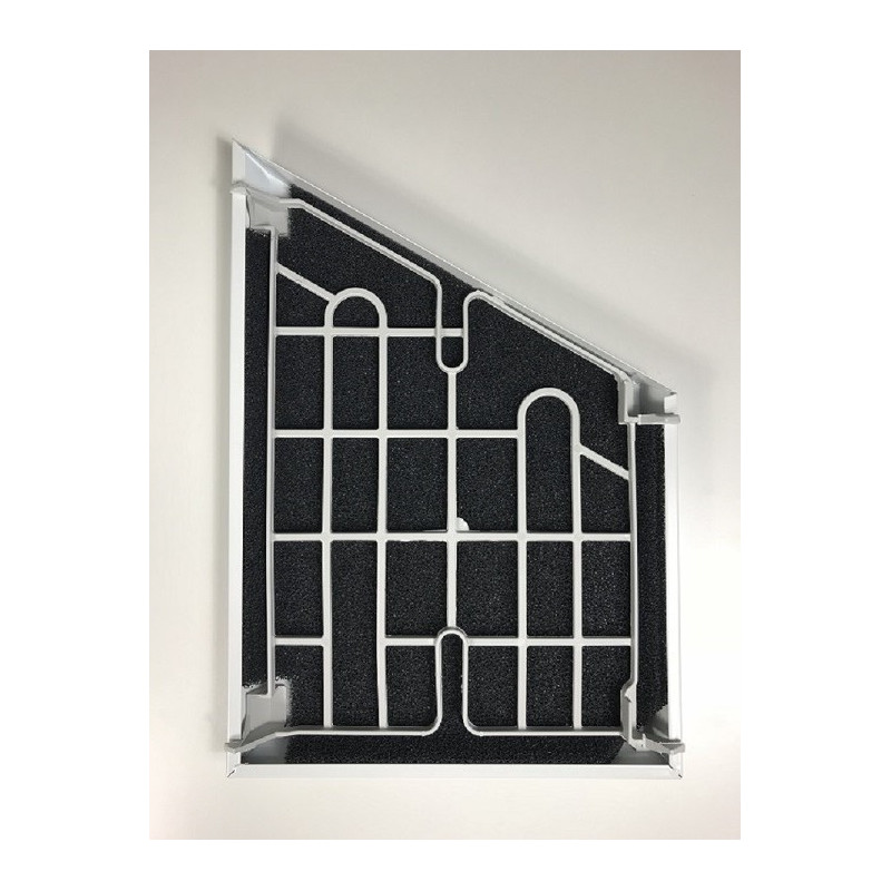 Franke 490 polyesterfilter komplett med hållare – originalfilter 400x285x40 mm för Franke 490-10 och 490-16 köksfläktar.