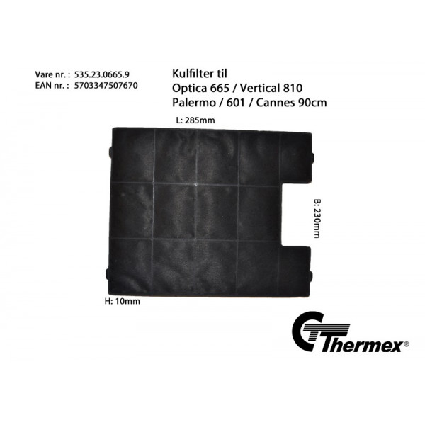 Thermex kolfilter 535.23.0665.9