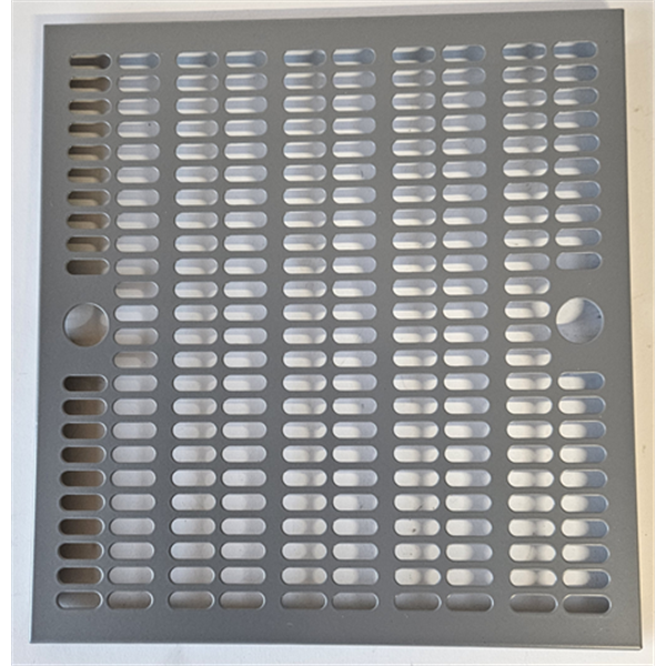 Filterplåt i silver för Franke och Futurum 620 köksfläkt, fettfilter ingår ej